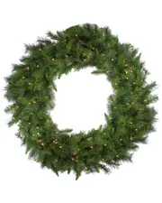 Northlight 60in Pre-Lit LED Canyon Pine Artificial Christmas Wreath