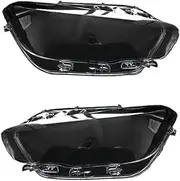 CLZCNQLX Transparent Housing Head Lights Cover Compatible for BMW 1 Series F20 F21 Facelift 2015-2019 Front Headlights Lens Shell Glass Lampcover