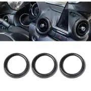 Carbon Fiber Interior Dash Air Vent Frame Trim Ring For Mazda MX-5 2016-23 2020 (for: Mazda)