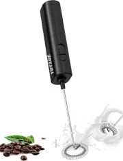 Milk Frother Handheld - Create Café-Quality Froth in Seconds - Ultimate Barista-