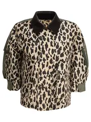 [Sacai] Sacai-Leopard Jacket Giacche Marrone-Donna 1