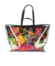 MCM Abstract Pattern Printed Tote Bag One size Multicolor