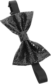 [DEARMAMY] Men's Bow Tie Pre-tied Tie Adjustable Collar for Formal Occasions Glittering Suit Accessory for Parties and Weddings