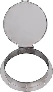 Stainless Steel Manhole Cover with Lock for Yard, Garden, Walkway, Driveway, Septic Tank Lid, Thickness 2 mm. (11.8 inches (30 cm)