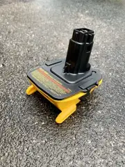 DeWalt 18v battery adaptor to old DeWalt xrp pushin tools replace DC9096, DC9180