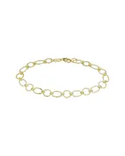 14K Italian Gold Chain Link Bracelet