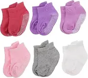 [ESOMAVRIX] 6 Pairs Boat Socks Crew Socks Low-cut Socks Slipper Socks for Newborn Socks Adorable Socks Winter Stockings Newborn Crew Socks Grip Ankle Socks Cotton/836