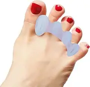 Healthy Happy Long Life Toe Spacers Firm for Advanced Users - Toe Separators for Alignment, Toe Straightener for Foot Pain Relief, Silicone Bunion Corrector for Women Big Toe, Supports Foot Health