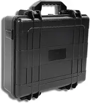 Waterproof Hard Case for Starlink Mini Dish Kit, Travel Carrying Case with Precision Cut Foam for Starlink Mini, Kickstand, Pipe Adapter, Power Supply Cables and Other Accessories