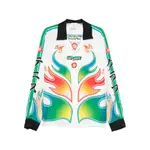[Casablanca] Casablanca Flame-print Shirt M WHITE