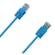 Cruxtec Cat6A Ultra Slim Ethernet Cable - 10m - Blue [RF6A-100-BL]