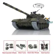 Henglong 3939 1:16 7.0 RC T72 IR Battle Tank W/BB Unit Metal Tracks New Armor