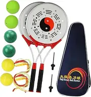 Colaxi Tai Racket Ball Set Softball Fitness Rouli Ball Storage Bag for Elderly Exercise Wushu Wing Chun Martial Arts Equipment
