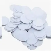 FeltFusion 300: Soft White Felt Circles - 2 Inch Round Pads (50mm) - Bulk Pack
