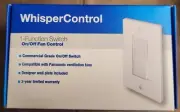 Panasonic WhisperControl 1-Function On/Off Switch White FV-WCSW11-W New In Box