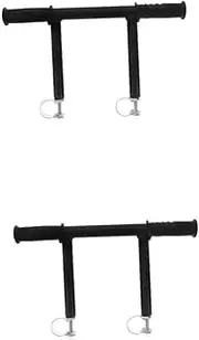 HOLIDYOYO 2pcs Pushchair Handlebar Extender Universal Stainless Steel for Baby Carriage Comfortable Armrest Bracket