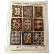 Fat Quarter Quilting, 9 Small Quilt Patterns by Lori Smith, Reproduction Fabrics