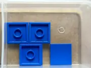 LEGO Parts - Blue Tile 2 x 2 - No 3068 - QTY 5