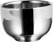 FOMIYES 1Pc Stainless Steel Shaving Foaming Bowl Compact Lather Mixing Bowl for Men Travel Friendly Foaming Container with Smooth Edges for Easy and Safe Shaving Experience