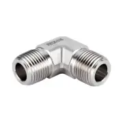 FITOK 316 SS 1/8 Male NPT 90 Degree Elbow Pipe Fitting 10,000 psi, SS-PME-NS2
