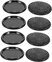 NUOBESTY 1set Chair Caster Cups Durable Floor Protectors for Hardwood Nonslip Design Easy Installation Fits Furniture Feet for Desks and Chairs 8pcs