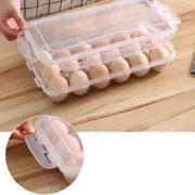 10/18/34 Grids Egg Storage Box With Lid Refrigerator Egg Box Egg Storage Box
