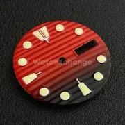 28.5mm Red & Black Watch Dial Face for SEIKO NH36 Movement