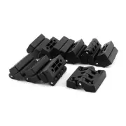 41mm x 39mm Cabinet Cupboard Door Plastic Ball Bearing Hinge Black 10 Pcs