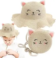 Kaxenig Sun Hat with Bag | Caps Sunshade with Matching Straw Pouch and All-Round Protection - Cute Fisherman Hat Beach Supplies Accessories Beige