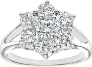 [Naava] Silver Cz Set Cluster Ring