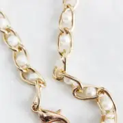 40-120cm Pearl Bag Chain Replacement Shoulder Bag Strap Handle Belt Bag Parts)