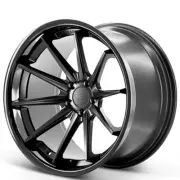 (4) 20x8.5/20x10" Ferrada Wheels FR4 Matte Black with Gloss Black Lip (B1) (for: Jaguar)