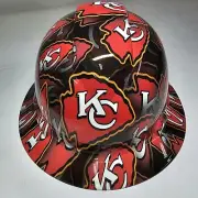 full brim hard hat custom hydro dipped IN KANSAS CITY CHIEFS FOOTBALL