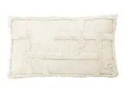 Caliente Embroidered White Cushion 35X55CM
