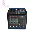 Audio Mixer 4-Channel DJ Console+ with Bluetooth Phantom Power & Karaoke System