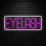 Eyelash Neon Sign for Retail Displays | LED Flex Neon | 30"W x 12"H x 1"D