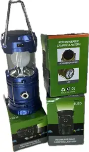 3 LANTERNS/FLASHLIGHTSOLAR POWER COLLPSIBLE LED TEN LIGHT TORCH USB POWER BANK