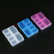 Electronic Screws Components Assortment Case 6 Grids Storage Box 97 x 67 x 19mm