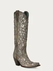 Corral Beige Distressed Glitter - Boot Ladies - A4345