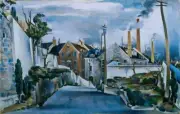 Preston Dickinson : Street in Quebec : Archival Canvas Art