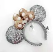 Mickey Mouse Polka Dot Ears Disney Parks Rose Gold Silver Sequins 2020 Headband