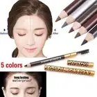 5 Colors Leopards Double Head Eyebrows Pencil Waterproof Longlasting Up K1Y2