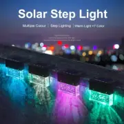 RGB Waterproof Solar LED Step and Fence Light for Outdoor Use