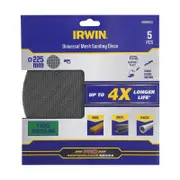 Irwin 225mm 120 Grit Sandpaper Mesh - 5 Pack