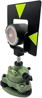 Adapter w/Optical Plummet & Prism for Total Station Surveying Instrument Prism Constant : 0 mm red Soft Bag