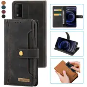TCL 30T Notebook Style Card Case,Leather Magnetic Flip Phone Case For TCL 30T
