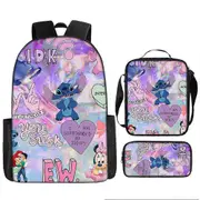 Stitch Backpack StarCraft Backpack Oxford Cloth Shoulder Bag Lunch Bag Pencil Bag 14-NMAOV