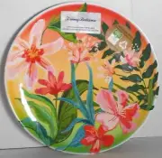 Tommy Bahama Approx. 11" Floral Print Dinner Plates Set Of 2 New