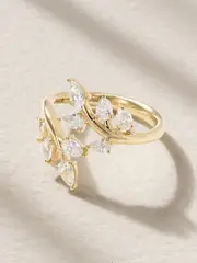 [Anita Ko] Anita Ko - Ivy 18-karat Gold Diamond Ring - 7 7 Gold