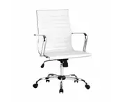 Gaming Office Chair Computer Desk Chairs Home Work Study White Mid Back